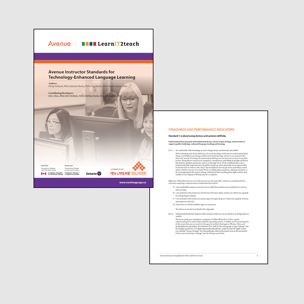 Avenue Instructor Standards for TELL - Christie Witt